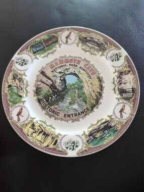 Mammoth Cave souvenir plate, vintage national park plate, Made in Japan